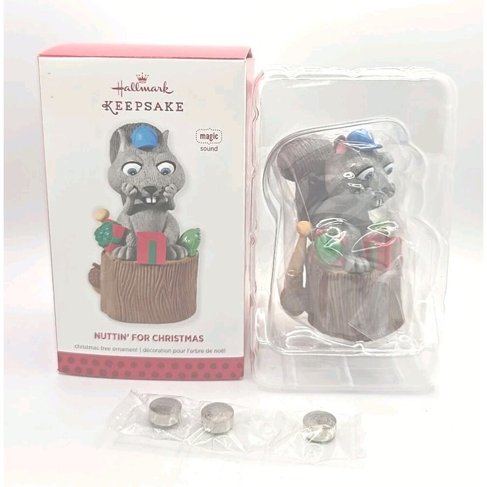 2013 Hallmark Ornament Nuttin' For Christmas Magic Sound New U84